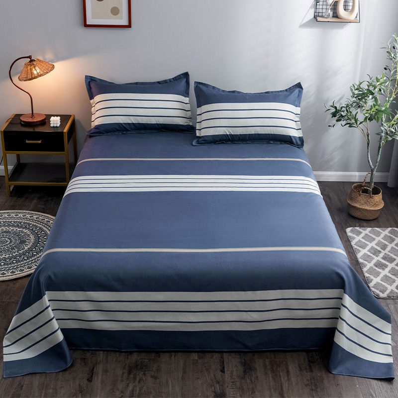 Washed Cotton Student Hostel Bed Sheets Home Decor Supply | Online Retail | ShoreShopper.com