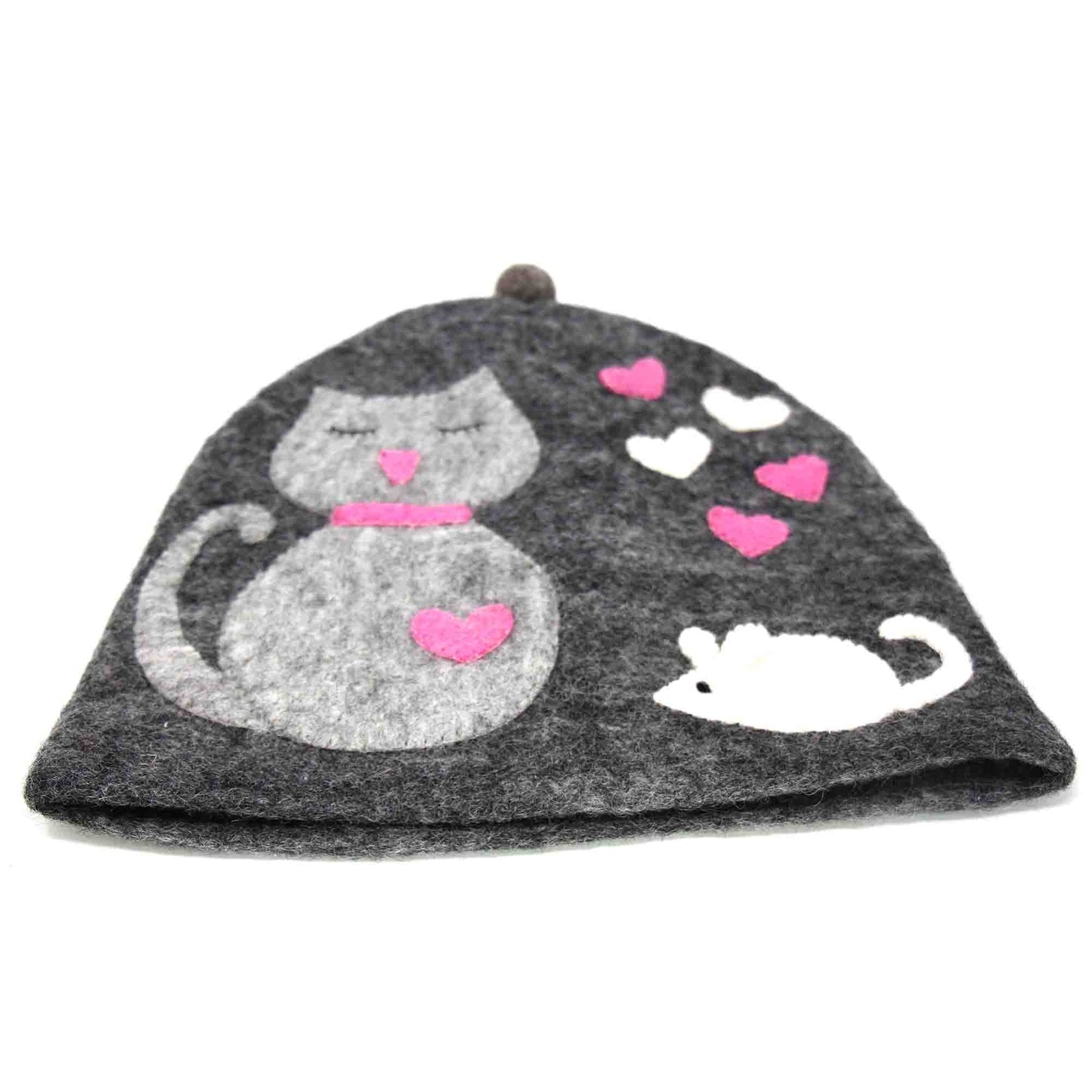 Hand Crafted Felt: Cat Tea Cozy Home Decor Supply | Online Retail | ShoreShopper.com