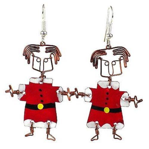 Set of 10 Dancing Girl Santa Earrings - Creative Alternatives Home Decor Supply | Online Retail | ShoreShopper.com