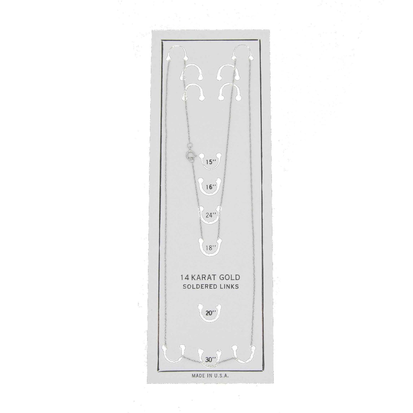 Womens chains 14KT White Gold
