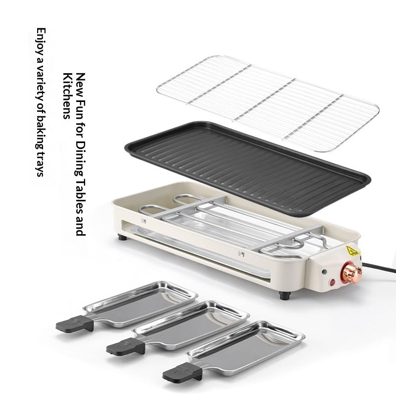 Electric BBQ Grill For Home Use Smoke-Free Multi-Functional, Double-Layered    Home Decor Supply | Online Retail | ShoreShopper.com
