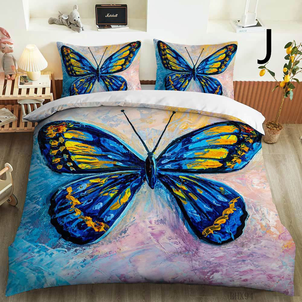 Butterfly Series Three-piece Bedding Quilt Cover Set    Home Decor Supply | Online Retail | ShoreShopper.com