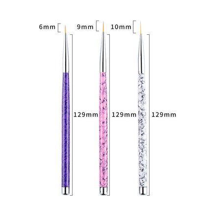 Painted Latte Art Marble Nail Brush Set    Home Decor Supply | Online Retail | ShoreShopper.com