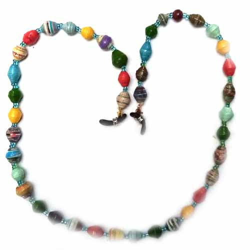 Face Mask/Eyeglass Paper Bead Chain, Colorful Round Beads    Home Decor Supply | Online Retail | ShoreShopper.com
