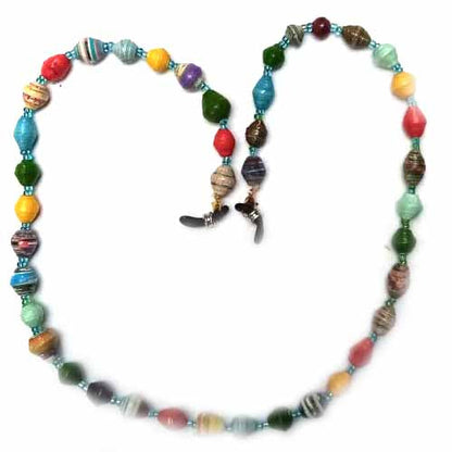 Face Mask/Eyeglass Paper Bead Chain, Colorful Round Beads    Home Decor Supply | Online Retail | ShoreShopper.com