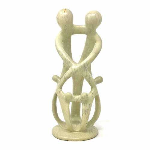 Natural 8-inch Tall Soapstone Family Sculpture - 2 Parents 4 Children - Smolart    Home Decor Supply | Online Retail | ShoreShopper.com