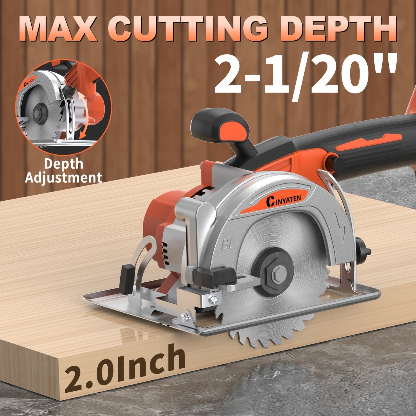 5-inch Brushless Circular Saw Kit - 20V Dual Smart Batteries And Battery Charger, Comes with 6 Saw Blades, Two Adjustable 45° Cutting Depths, Up to 6900 RPM - Ideal for Woodworking And Garden Projects.Christmas Gift, Shipped    Home Decor Supply | Online Retail | ShoreShopper.com