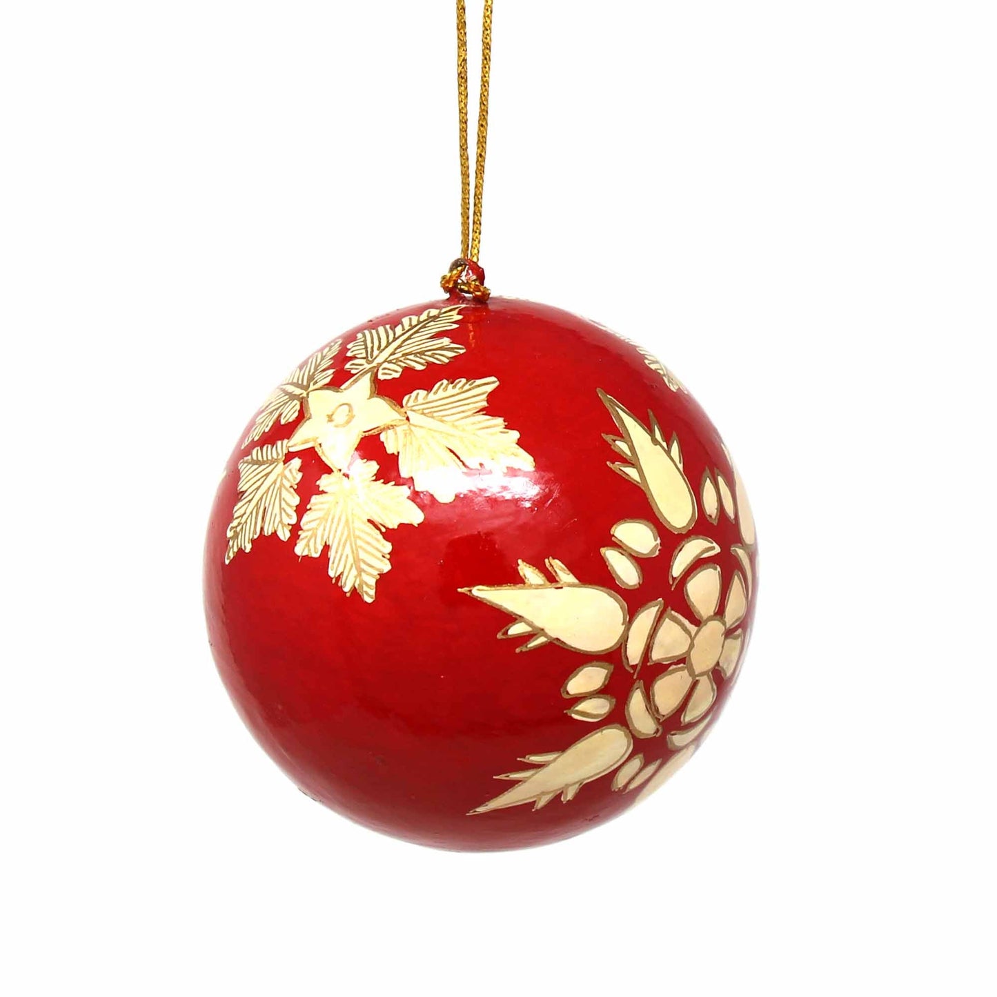 Handpainted Ornaments Gold Snowflakes    Home Decor Supply | Online Retail | ShoreShopper.com