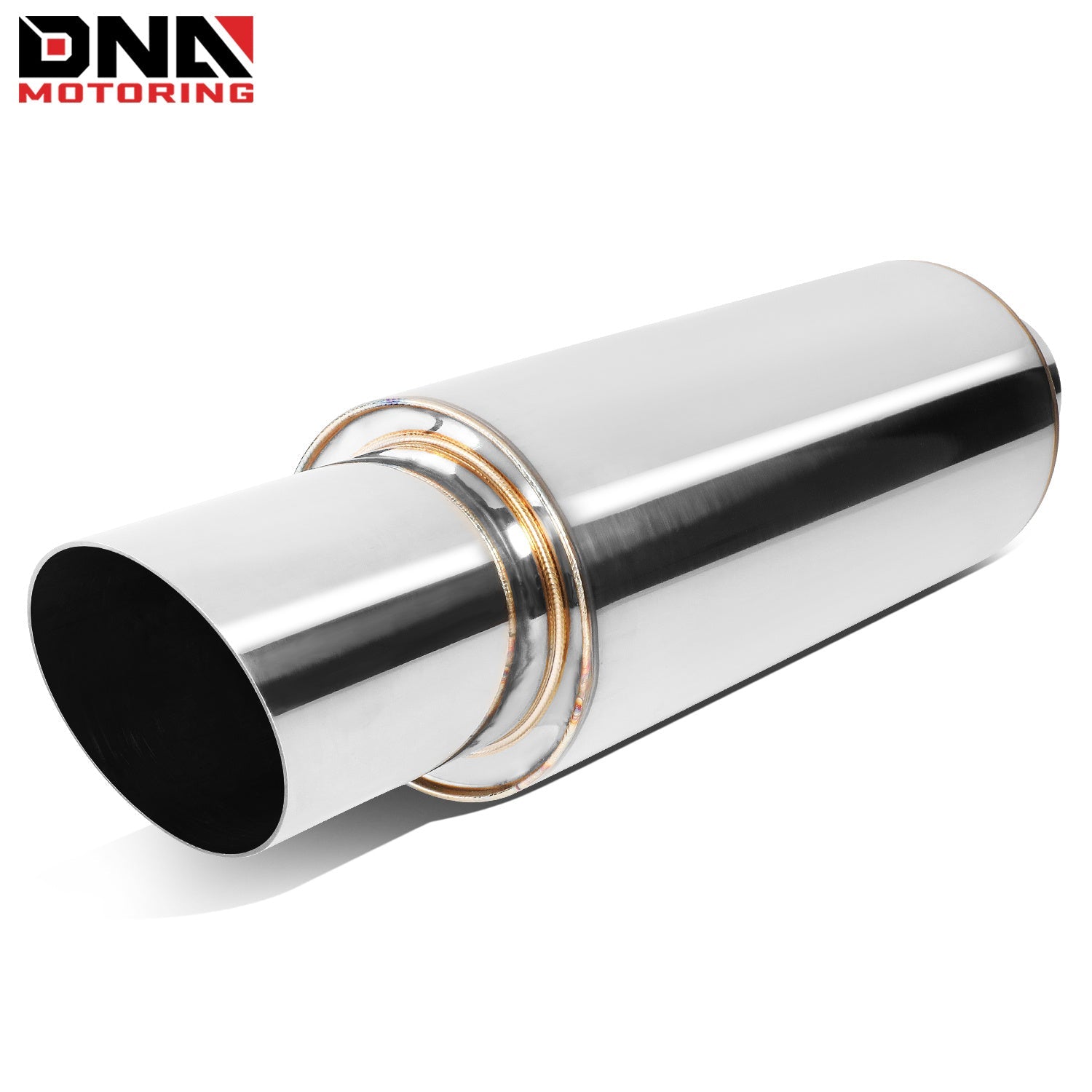 DNA MOTORING Stainless Steel Straight-Through Exhaust Muffler    Home Decor Supply | Online Retail | ShoreShopper.com