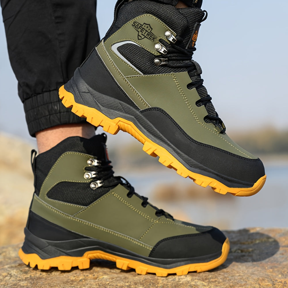 Steel Toes Work Shoes for Men Premium Microfiber Water Resistant Slip Resistant Industrial Safety Steel Toe Work Boots    Home Decor Supply | Online Retail | ShoreShopper.com