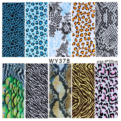Leopard Snake Floral  Nail Art Sticker    Home Decor Supply | Online Retail | ShoreShopper.com