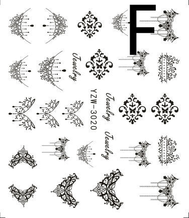Black Butterfly Nail Art Stickers Accessories    Home Decor Supply | Online Retail | ShoreShopper.com