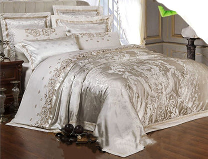 Ice Silk Jacquard European Luxury High-end Linen And Cotton Bedding Set    Home Decor Supply | Online Retail | ShoreShopper.com