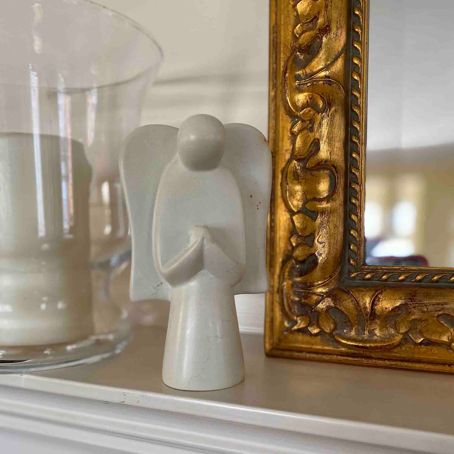 Soapstone Angel Sculpture, Natural Stone    Home Decor Supply | Online Retail | ShoreShopper.com