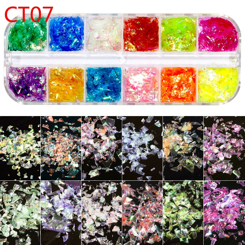 Nail Art Bright Powder Laser Symphony Candy Paper Nail Sticker    Home Decor Supply | Online Retail | ShoreShopper.com