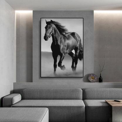 Art Canvas Animal Dark Horse Wall Art Living Room Home Decor    Home Decor Supply | Online Retail | ShoreShopper.com