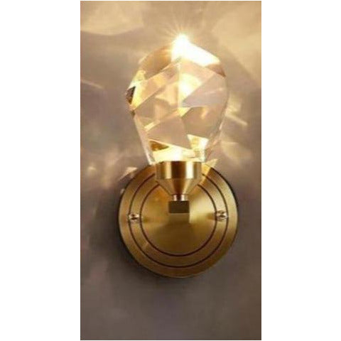 Copper Modern Villa Art Rotating Light Luxury Crystal Wall Lamp    Home Decor Supply | Online Retail | ShoreShopper.com