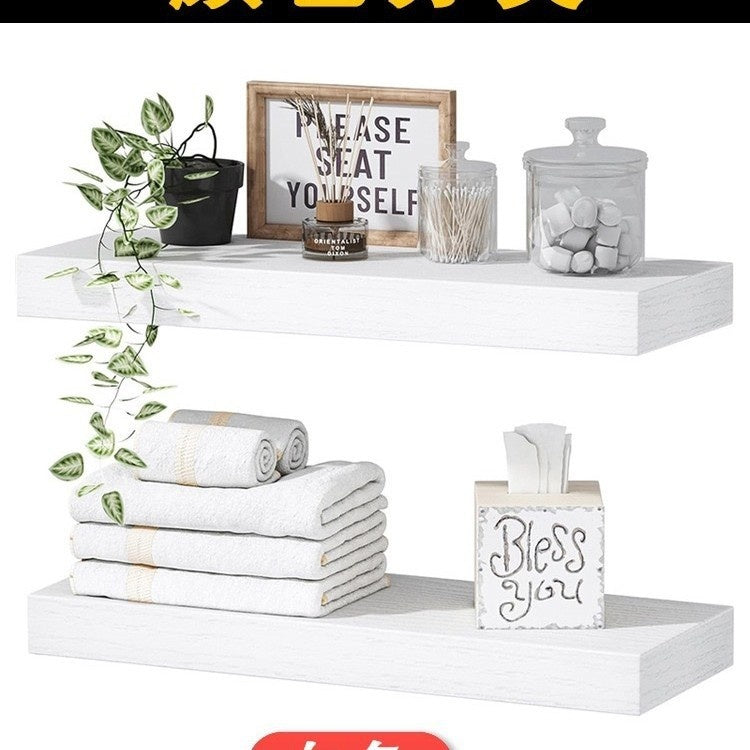 Solid Wood Floating Wall Shelf - Minimalist Hanging Storage for Home and Office    Home Decor Supply | Online Retail | ShoreShopper.com