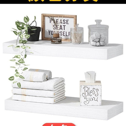 Solid Wood Floating Wall Shelf - Minimalist Hanging Storage for Home and Office    Home Decor Supply | Online Retail | ShoreShopper.com