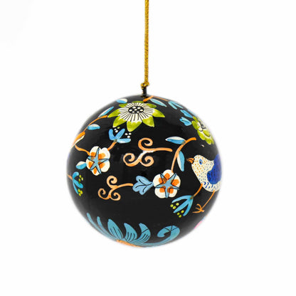 Handpainted Birds with Flowers Ornament, Set of 2    Home Decor Supply | Online Retail | ShoreShopper.com