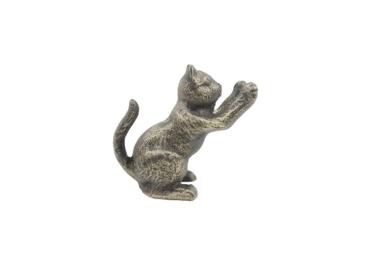 Rustic Gold Cast Iron Cat Door Stopper 5""    Home Decor Supply | Online Retail | ShoreShopper.com