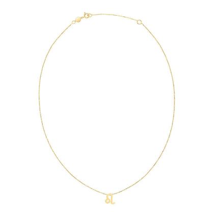 14K Yellow Gold Leo Necklace    Home Decor Supply | Online Retail | ShoreShopper.com
