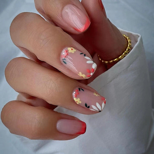 Ice-transparent Multi-color Floral Gentle Sweet Wearable Nail Art    Home Decor Supply | Online Retail | ShoreShopper.com