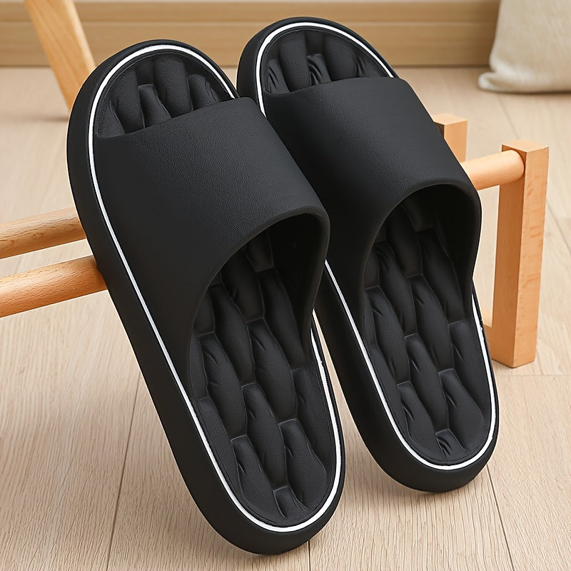 1pc Men'S for home Anti-Slip Slippers Thick Sole Silent Bathroom Shower Soft Elastic Cushioning Slippers Comfortable For Home/Wear Out Non-Stuffy.    Home Decor Supply | Online Retail | ShoreShopper.com
