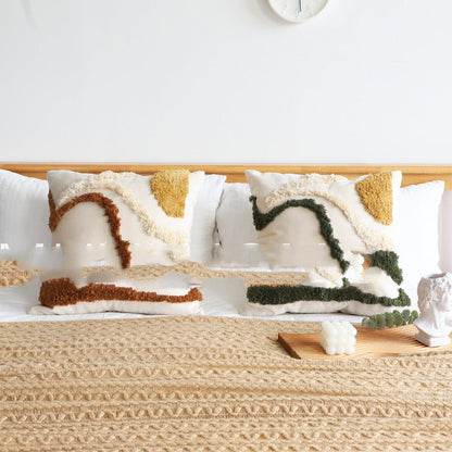 Contrasting Color Art Tufted Pillow Pillow    Home Decor Supply | Online Retail | ShoreShopper.com