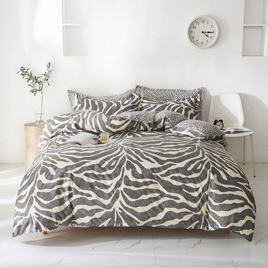 Leopard Print Bed Sheet Set Of Four Ab Face    Home Decor Supply | Online Retail | ShoreShopper.com