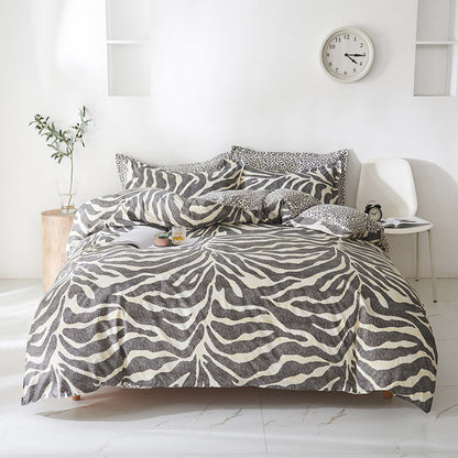 Leopard Print Bed Sheet Set Of Four Ab Face    Home Decor Supply | Online Retail | ShoreShopper.com