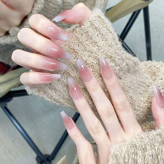 Blush Gradient Nude Nail Art Removable Nail Tip    Home Decor Supply | Online Retail | ShoreShopper.com
