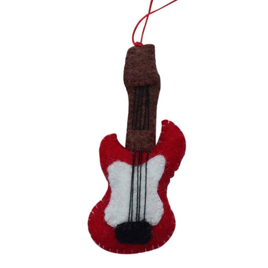 Guitar Felt Ornament - Global Groove (H)    Home Decor Supply | Online Retail | ShoreShopper.com