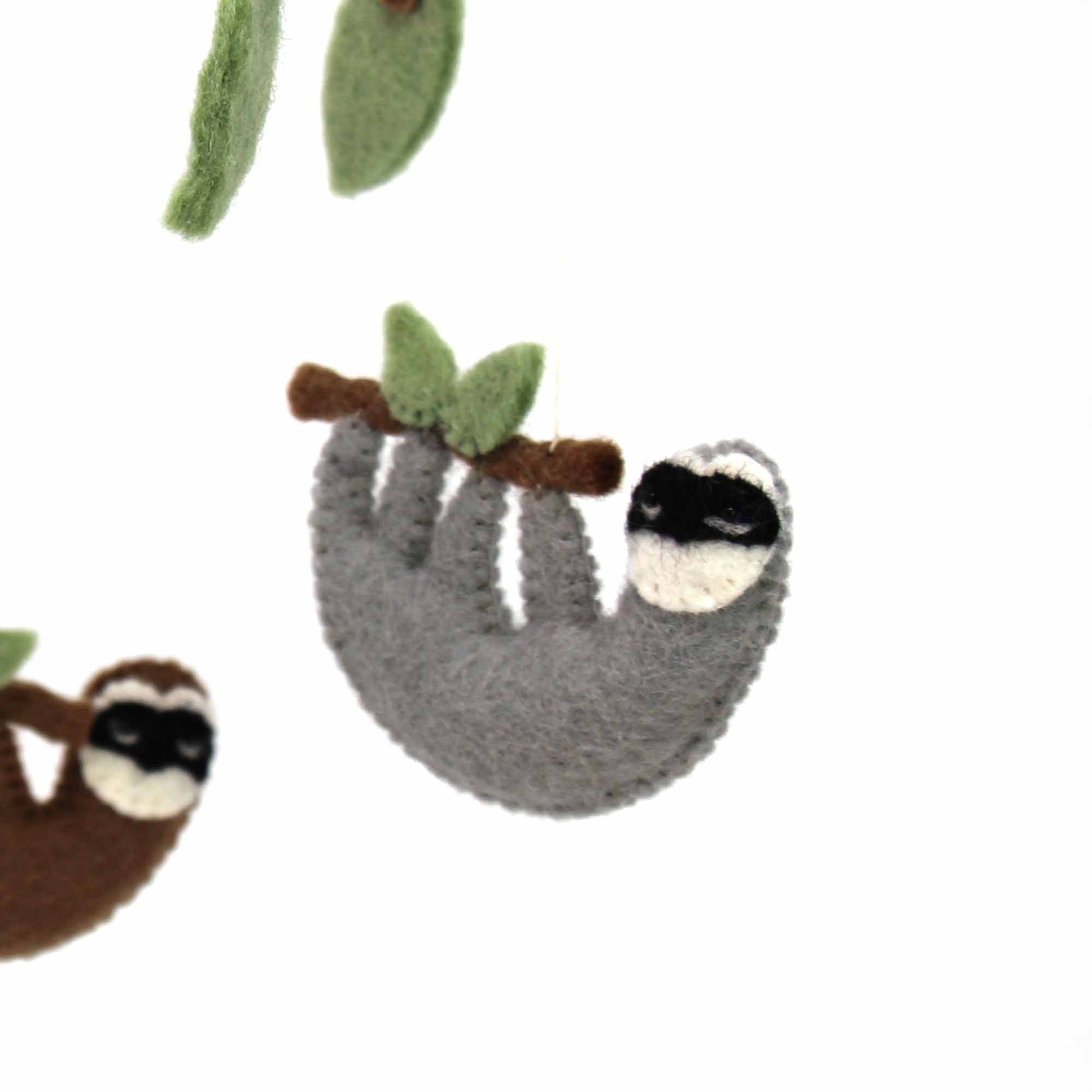 Hand Crafted Felt Sloth Mobile    Home Decor Supply | Online Retail | ShoreShopper.com