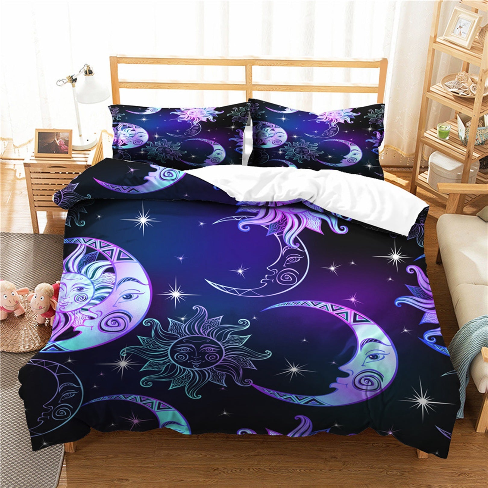 3D Three-piece Set European And American Size Starry Sky Star Moon Series    Home Decor Supply | Online Retail | ShoreShopper.com