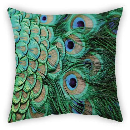 Peacock Printed Sofa Cushion Cover Amazon    Home Decor Supply | Online Retail | ShoreShopper.com