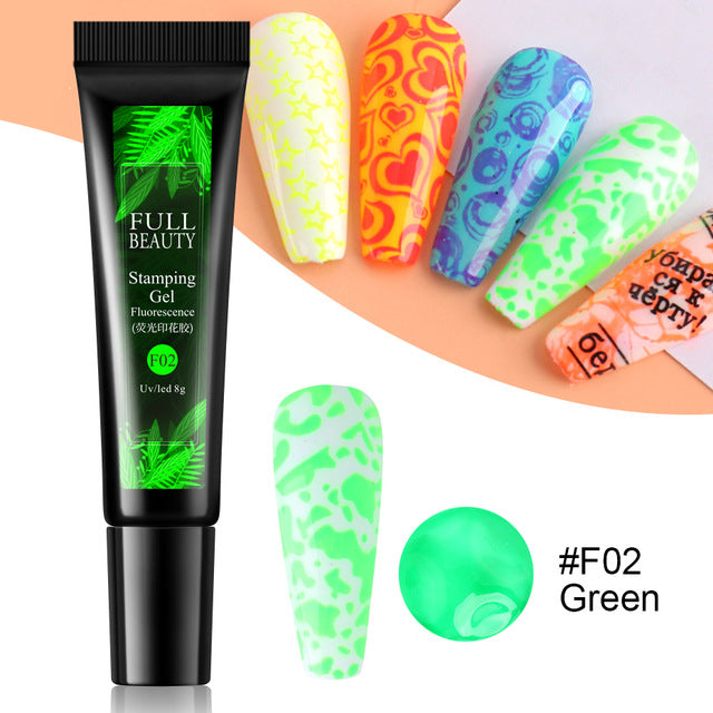 Nail Art Fluorescent Printing Glue, Nail Template Transfer Glue Hose Set    Home Decor Supply | Online Retail | ShoreShopper.com