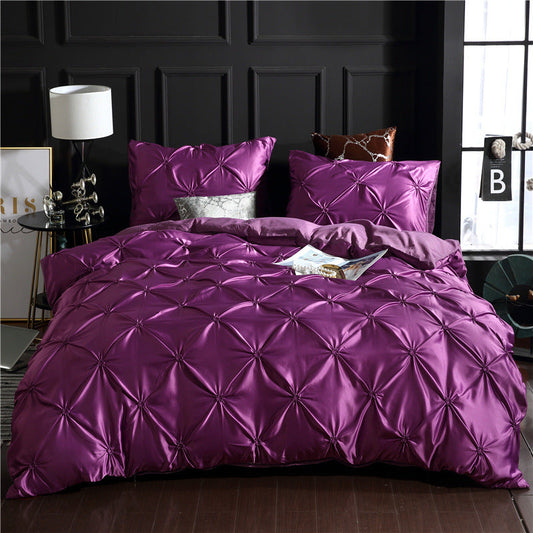 Three-piece Solid Color Bed Sheet Duvet Cover    Home Decor Supply | Online Retail | ShoreShopper.com