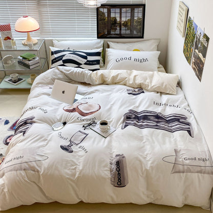 Household Fashion Simple Pure Cotton 3D Printing Bedding    Home Decor Supply | Online Retail | ShoreShopper.com