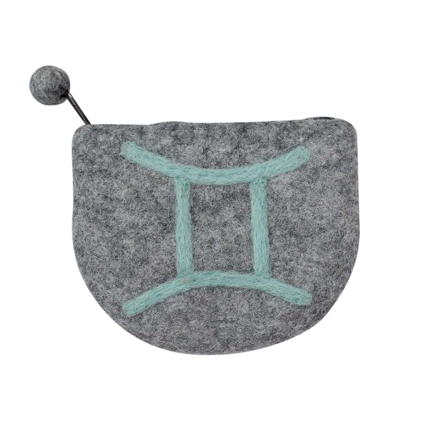 Felt Gemini Zodiac Coin Purse - Global Groove    Home Decor Supply | Online Retail | ShoreShopper.com