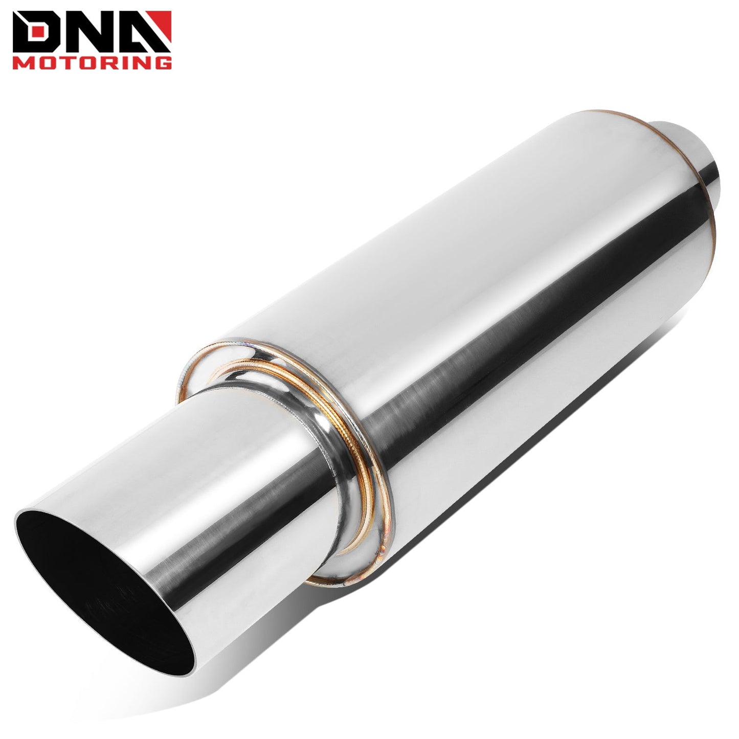 DNA MOTORING Stainless Steel Straight-Through Exhaust Muffler    Home Decor Supply | Online Retail | ShoreShopper.com
