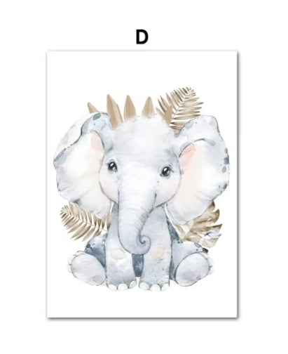 Jungle Animal Children's Room Wall Art Canvas Painting    Home Decor Supply | Online Retail | ShoreShopper.com