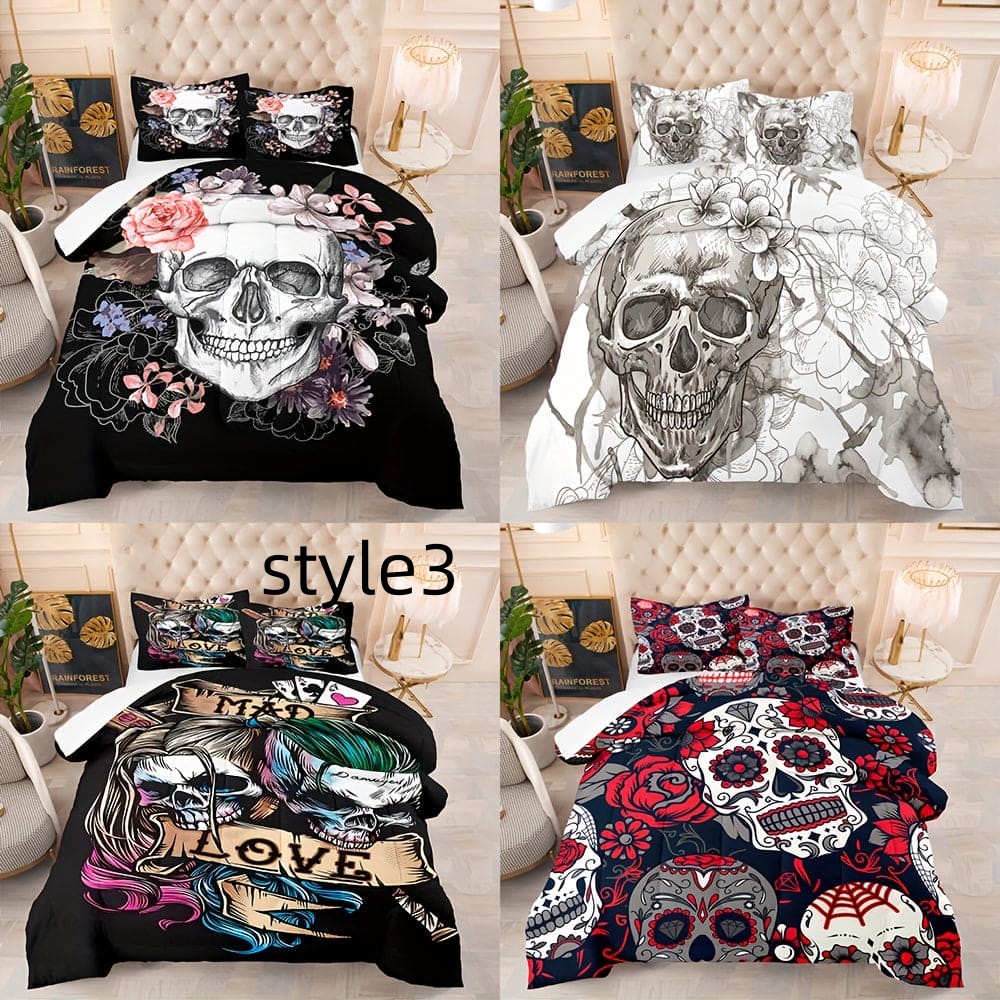 Digital Printed Bed Sheet Pillowcase Three-piece Set    Home Decor Supply | Online Retail | ShoreShopper.com