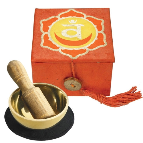 Mini Meditation Bowl Box: 2" Sacral Chakra - DZI (Meditation)    Home Decor Supply | Online Retail | ShoreShopper.com