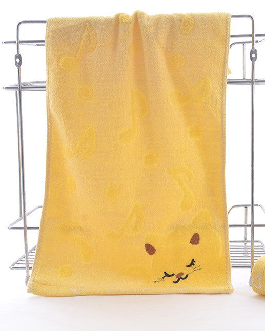 Bamboo Fiber Kitten Face Bath Towels    Home Decor Supply | Online Retail | ShoreShopper.com