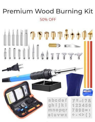 Electric iron set 28 pieces of adjustable temperature brush    Home Decor Supply | Online Retail | ShoreShopper.com