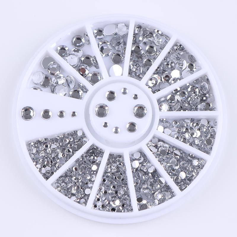 Nail Ornament Silver Nail Art Transparent Crystal    Home Decor Supply | Online Retail | ShoreShopper.com