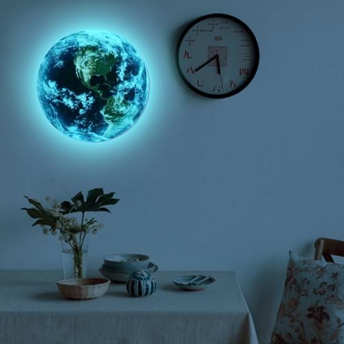 Glow In The Dark 3D Earth Wall Sticker FREE GLOBAL SHIPPING    Home Decor Supply | Online Retail | ShoreShopper.com