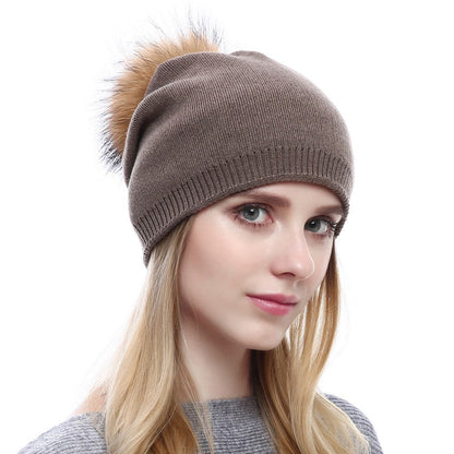 Fur Pompom Hats    Home Decor Supply | Online Retail | ShoreShopper.com
