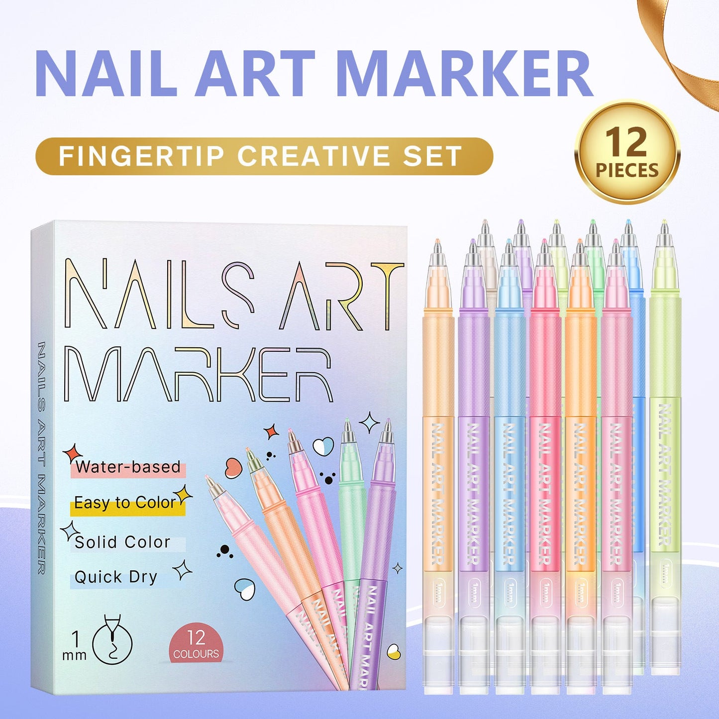 Painted Graffiti Nail Art Highlighter And Outline Graffiti Pen Set    Home Decor Supply | Online Retail | ShoreShopper.com